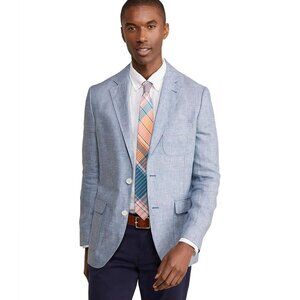 NWT Vineyard Vines Linen Blazer Jacket Jake Blue 42R